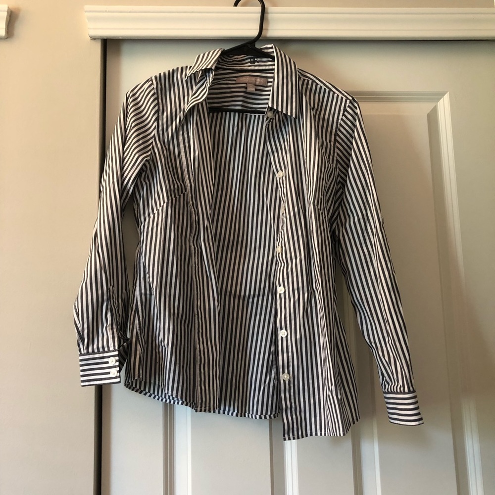 Banana Republic Striped Button Up